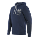 Dainese Paddock Hoodie White on Black-Iris